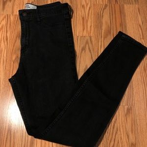 Hollister High Rise/ High Waisted Black Jeggings
